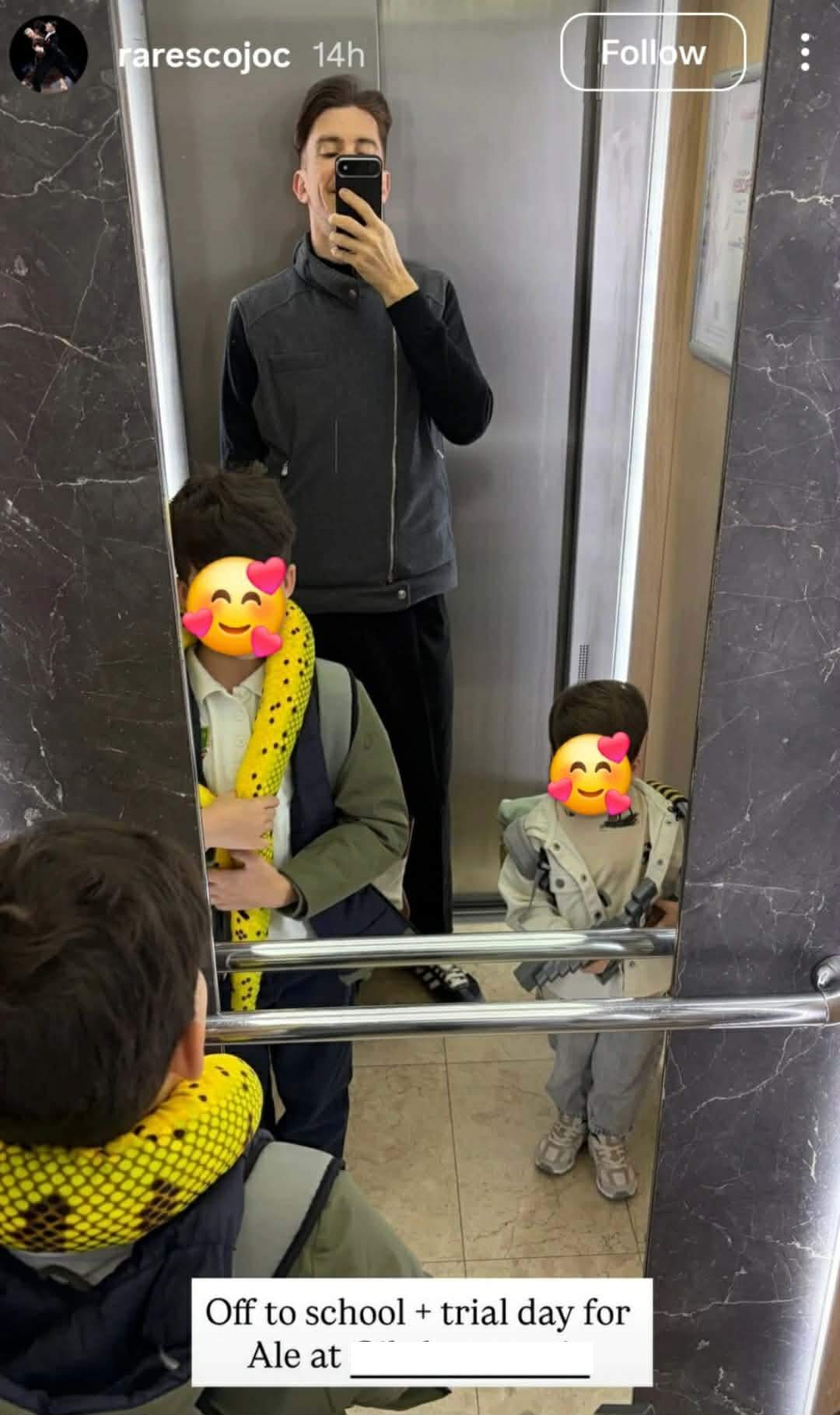 Rareș Cojoc și copiii lui