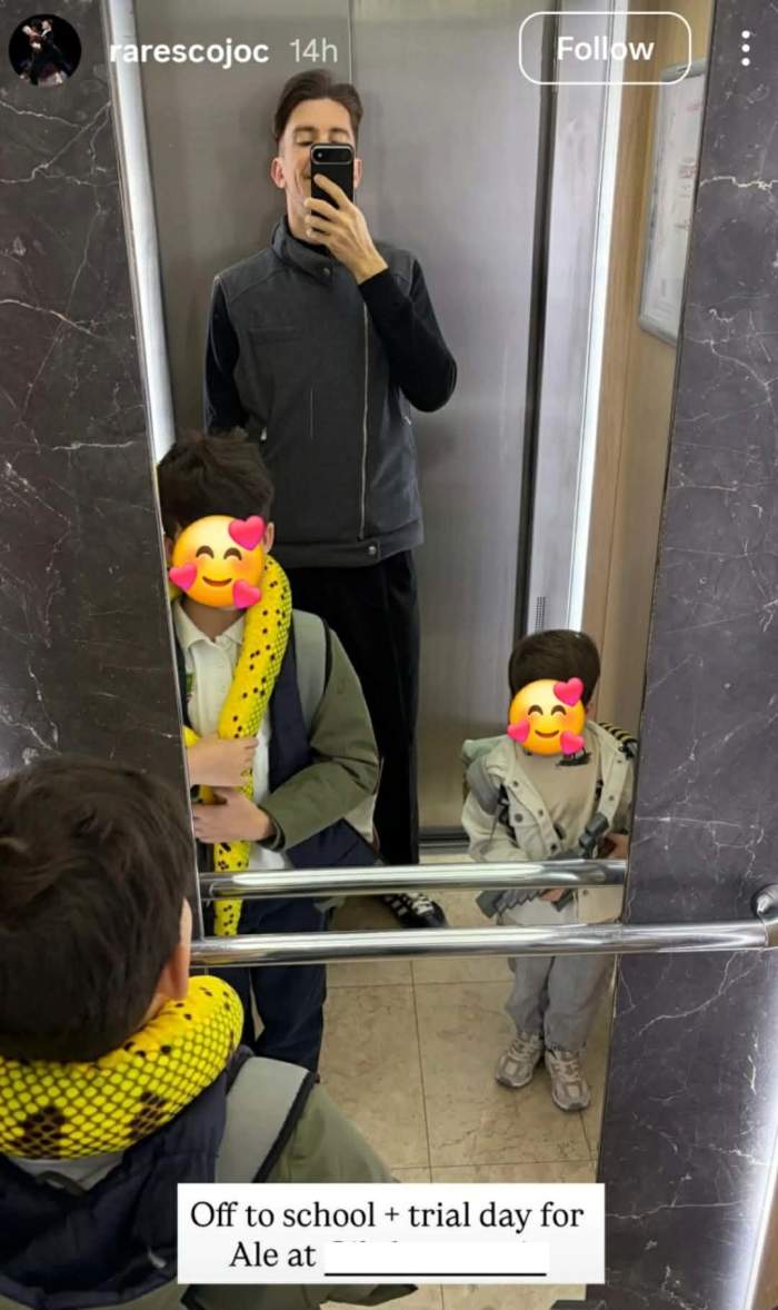 Rareș Cojoc și copiii lui