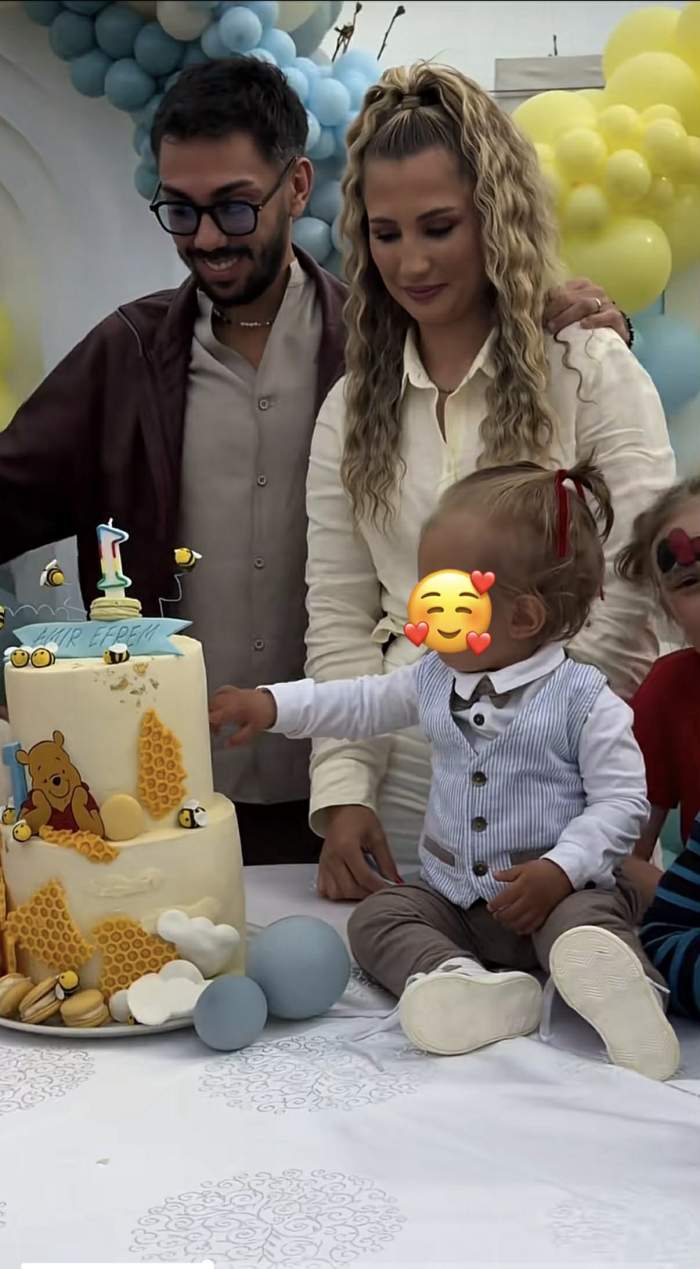 Băiatul lui Armin Nicoară și al Claudiei Puican a împlinit 1 an. Imagini de la petrecerea la care a cântat și Georgiana Lobonț