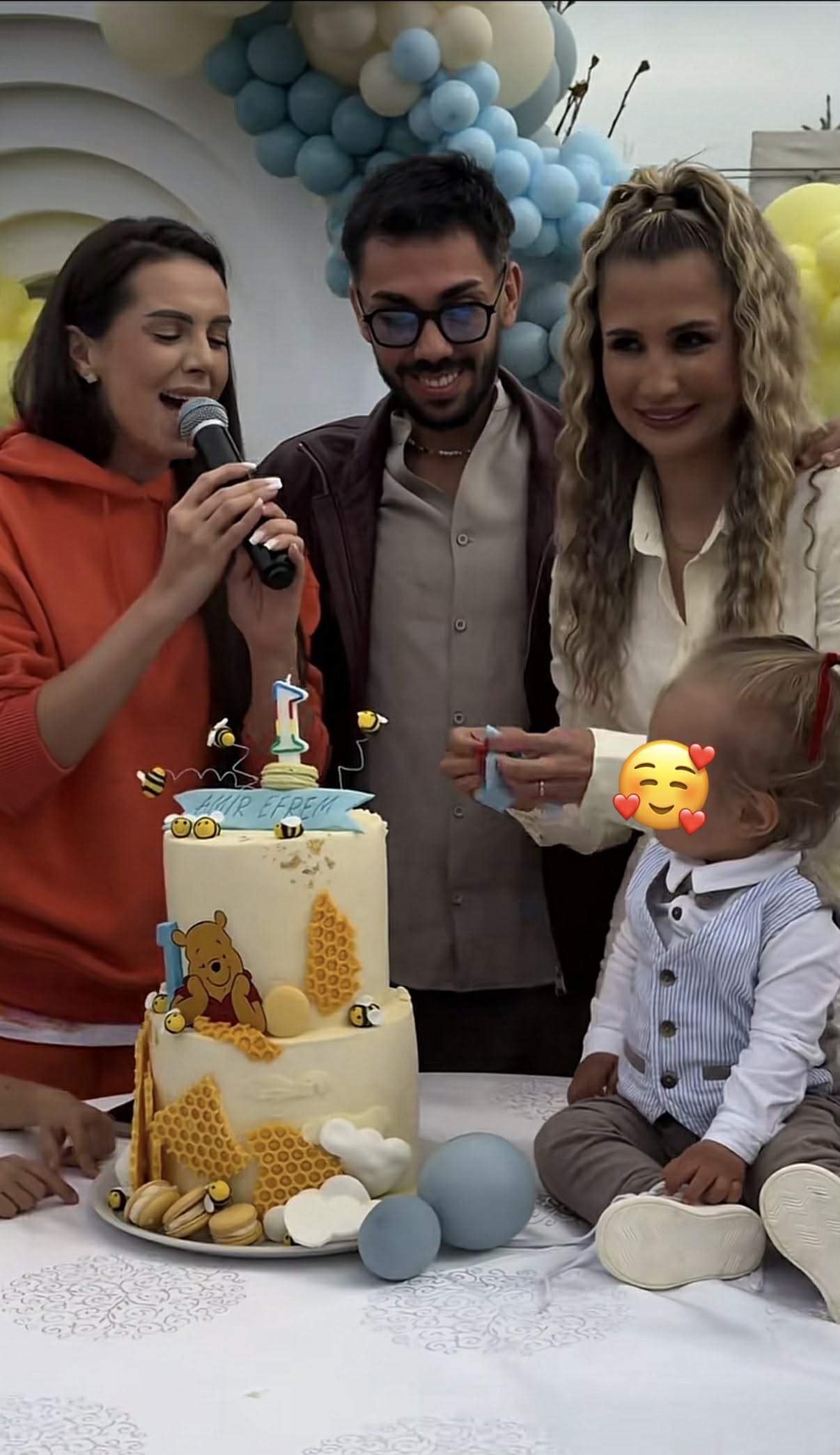 Băiatul lui Armin Nicoară și al Claudiei Puican a împlinit 1 an. Imagini de la petrecerea la care a cântat și Georgiana Lobonț