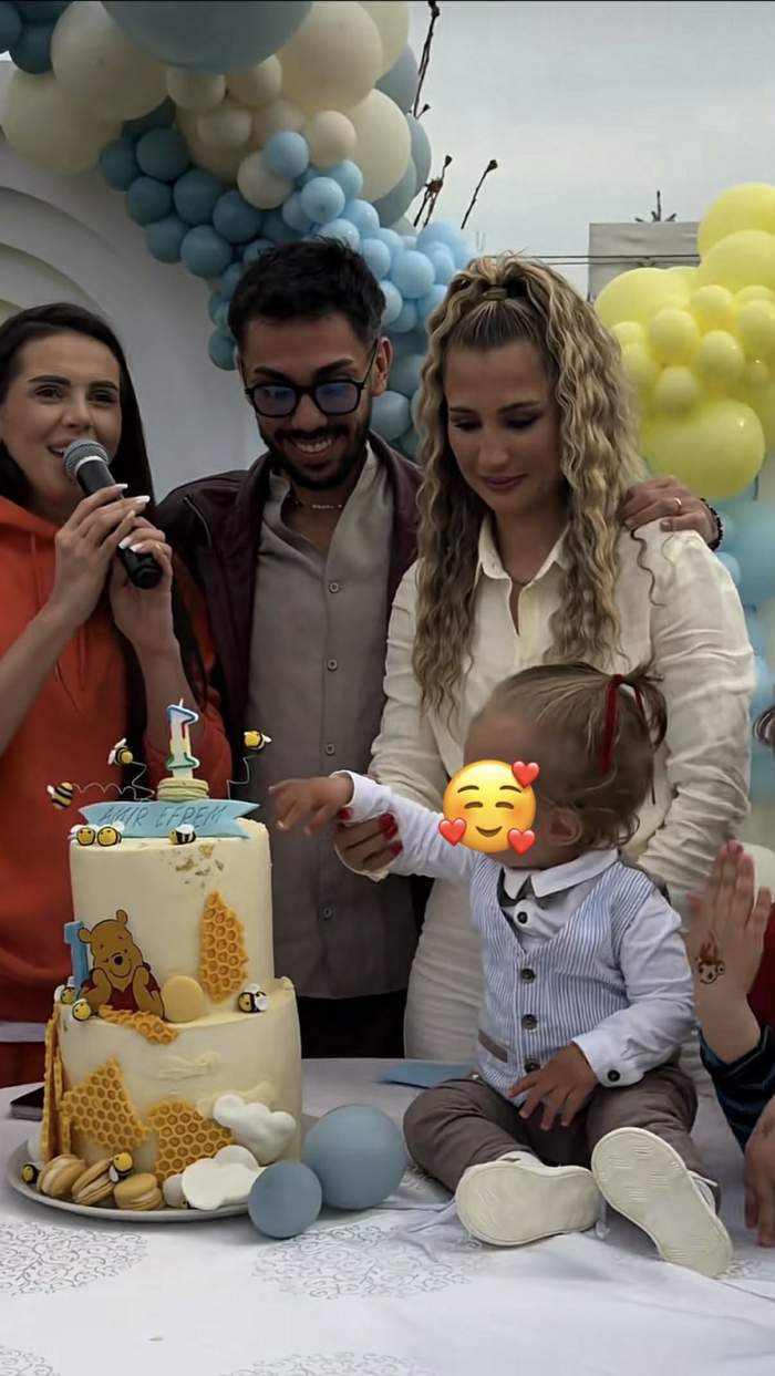 Băiatul lui Armin Nicoară și al Claudiei Puican a împlinit 1 an. Imagini de la petrecerea la care a cântat și Georgiana Lobonț