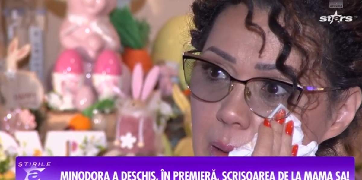 Minodora, în lacrimi