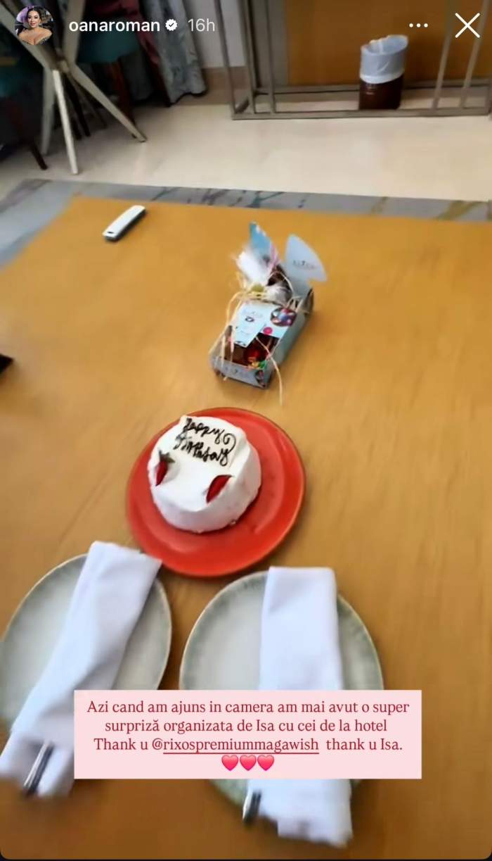 Oana Roman Surprinsa de fiica ei