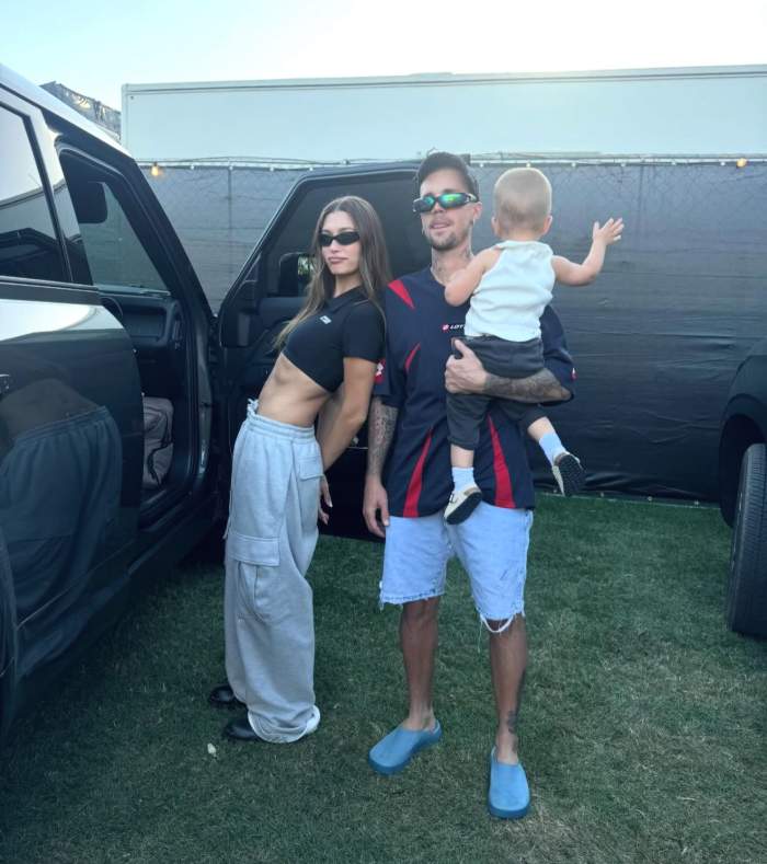 Justin Bieber, alături de soția lui și fiul lor