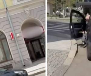 Scene halucinante la Brăila! Un bărbat a încercat să se sinucidă, într-o bancă, de față cu clienții și cu personalul