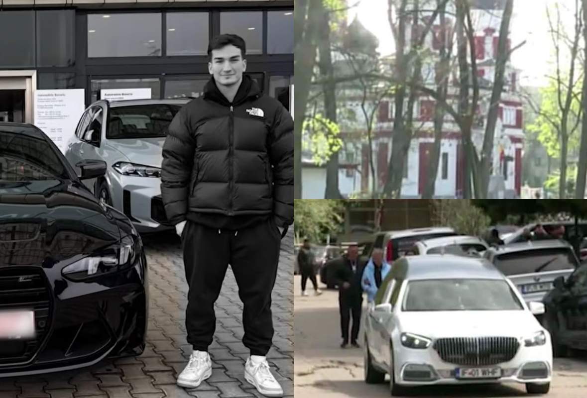 Primele imagini de la înmormântarea lui Mihai, tânărul de 20 de ani mort în accidentul cumplit din pădurea Snagov