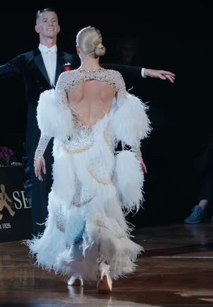 Andreea Matei și Rareș Cojoc, la o competiție de dans