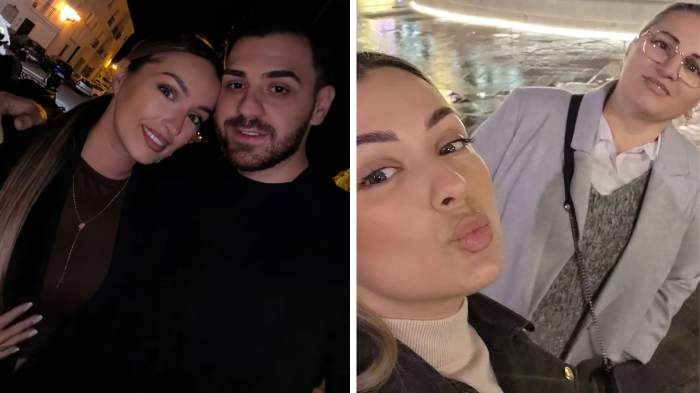 Colaj foto cu Cătălin Vișănescu, iubita și soacra lui