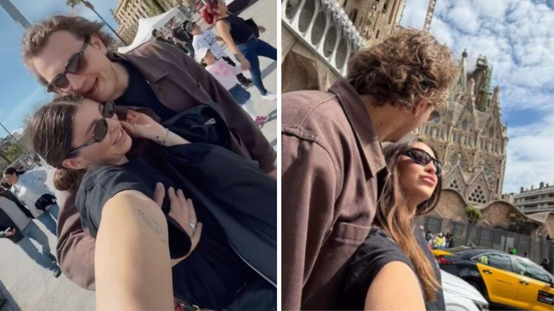 Colaj foto cu Alex Militaru și iubita lui