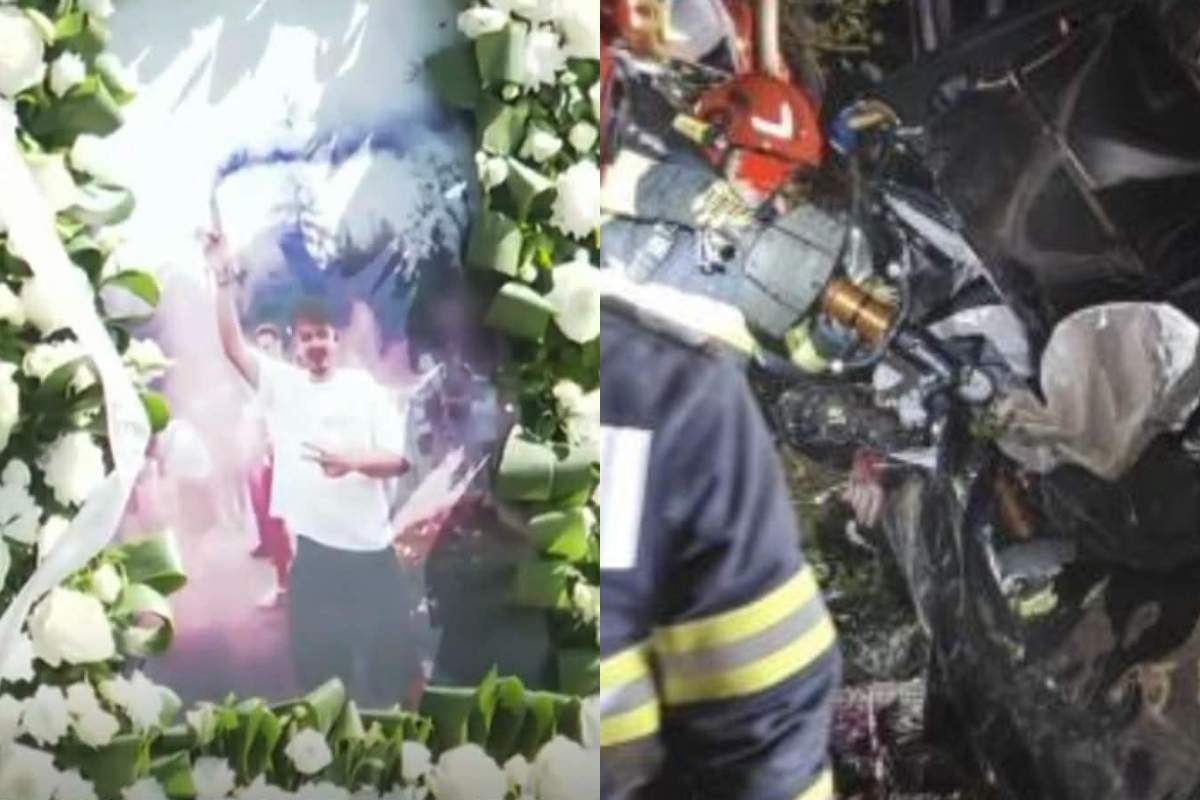 Imaginile durerii! David, tânărul de 20 de ani care a murit în accidentul din Snagov, de Paște, este înmormântat astăzi