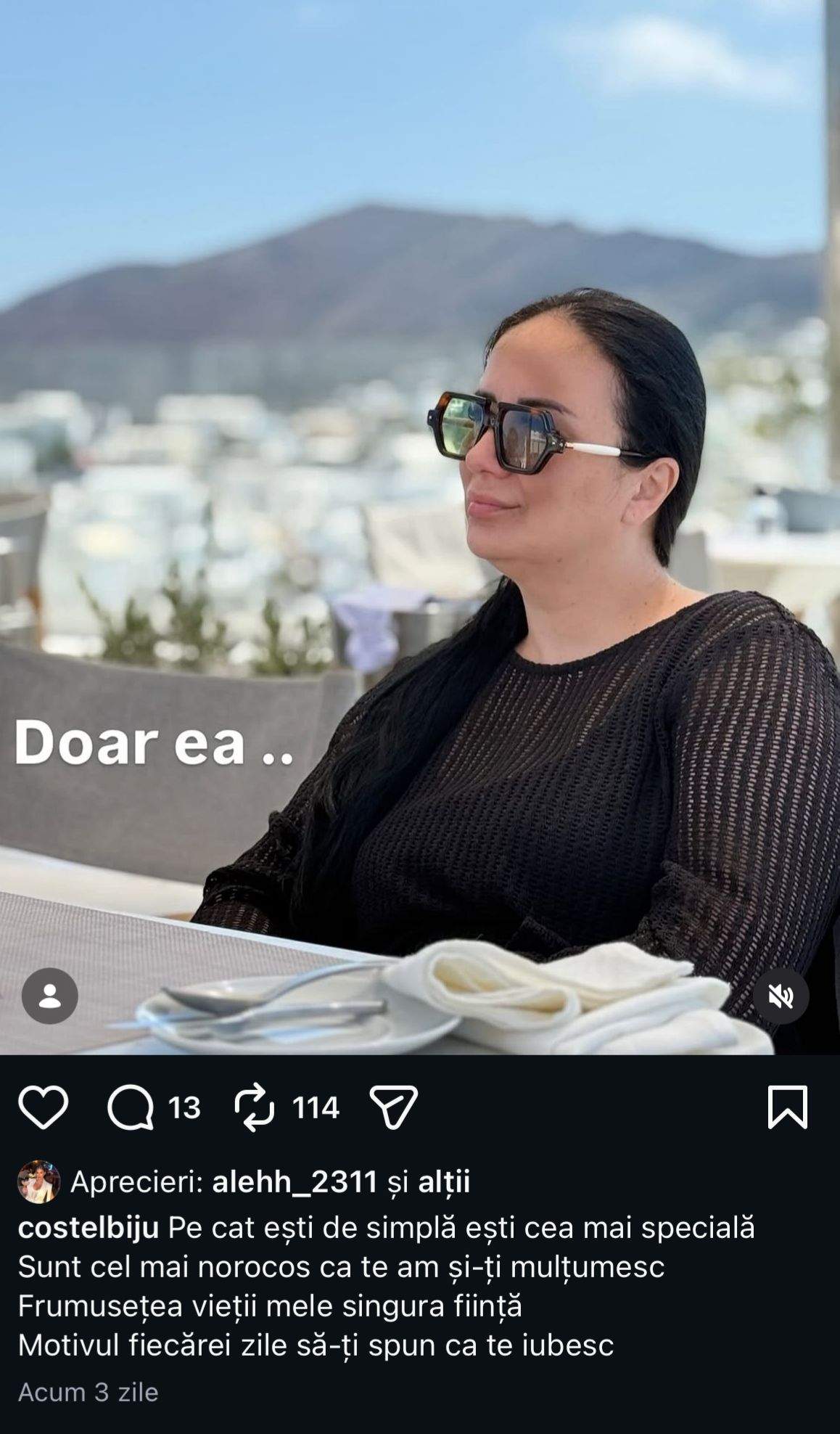 Andreea Biju, în vacanță