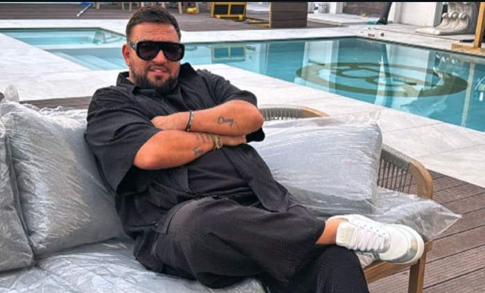 Costel Biju, la piscină