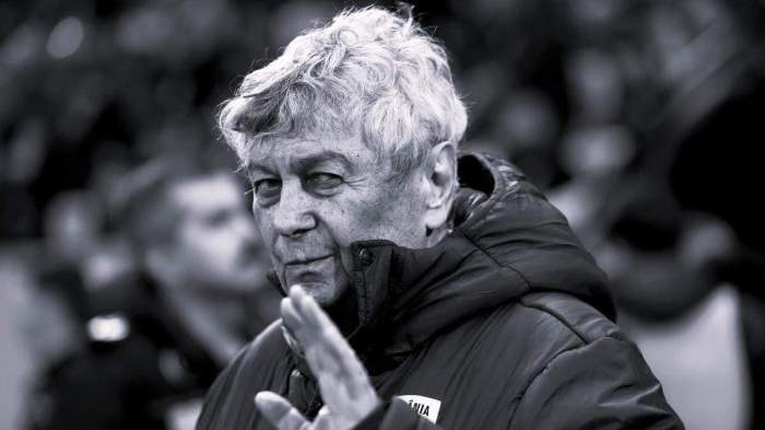 Mircea Lucescu, poză alb-negru