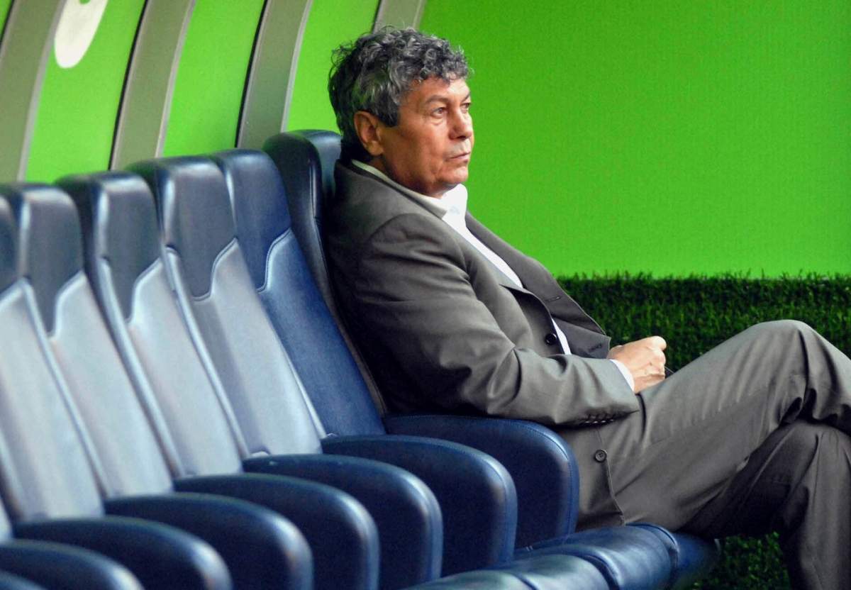 Mircea Lucescu, la stadion