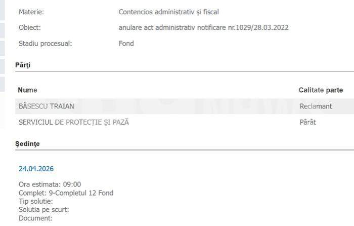 EXCLUSIV | Decizie de ultimă oră, în dosarul lui Traian Băsescu | Verdictul vizează sesizarea CCR