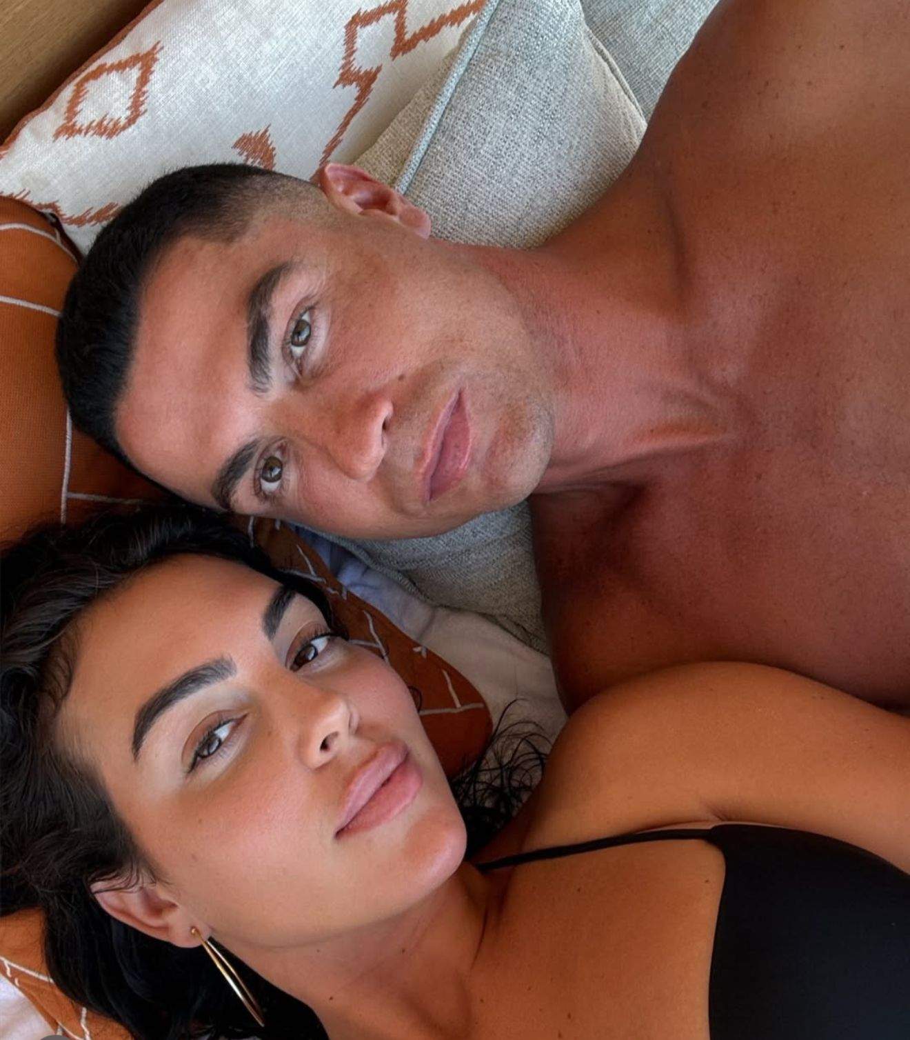 Selfie cu Georgina Rodriguez și Cristiano Ronaldo