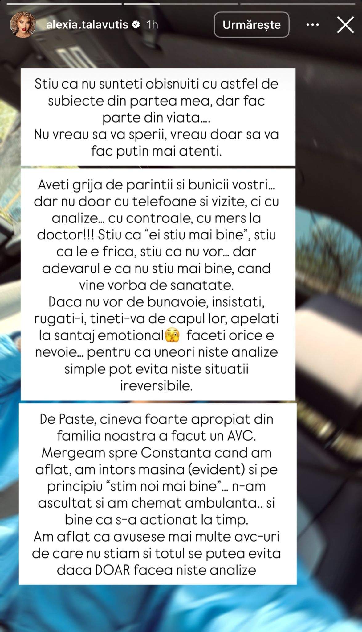 Mesajul Alexiei Țalavutis