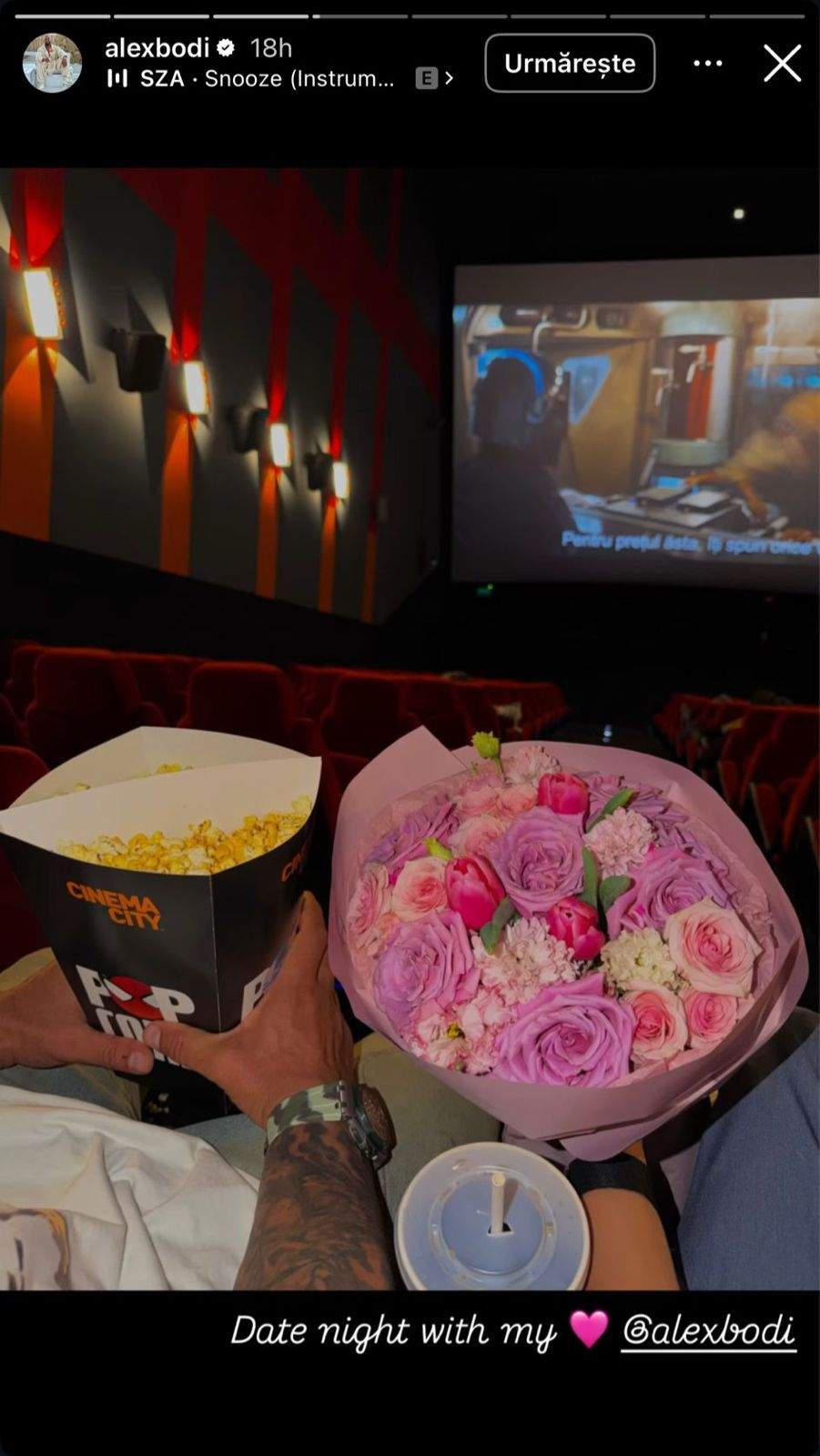 Alex Bodi și-a scos iubita la cinema