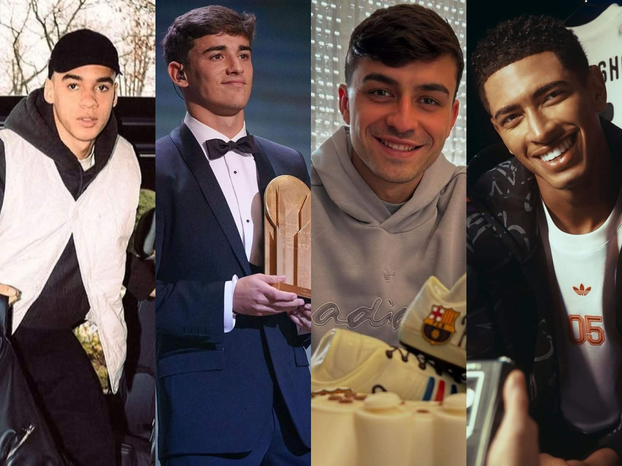 Jude Bellingham, Pedri, Gavi și Jamal Musiala