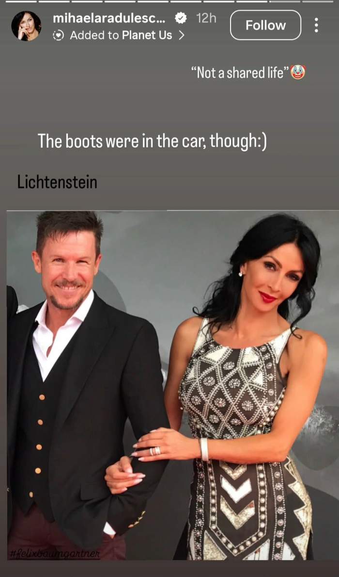 Mihaela Rădulescu și Felix Baumgartner