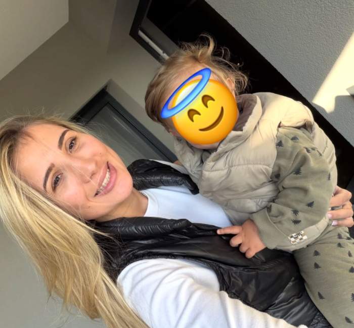 Claudia Puican și fiul ei