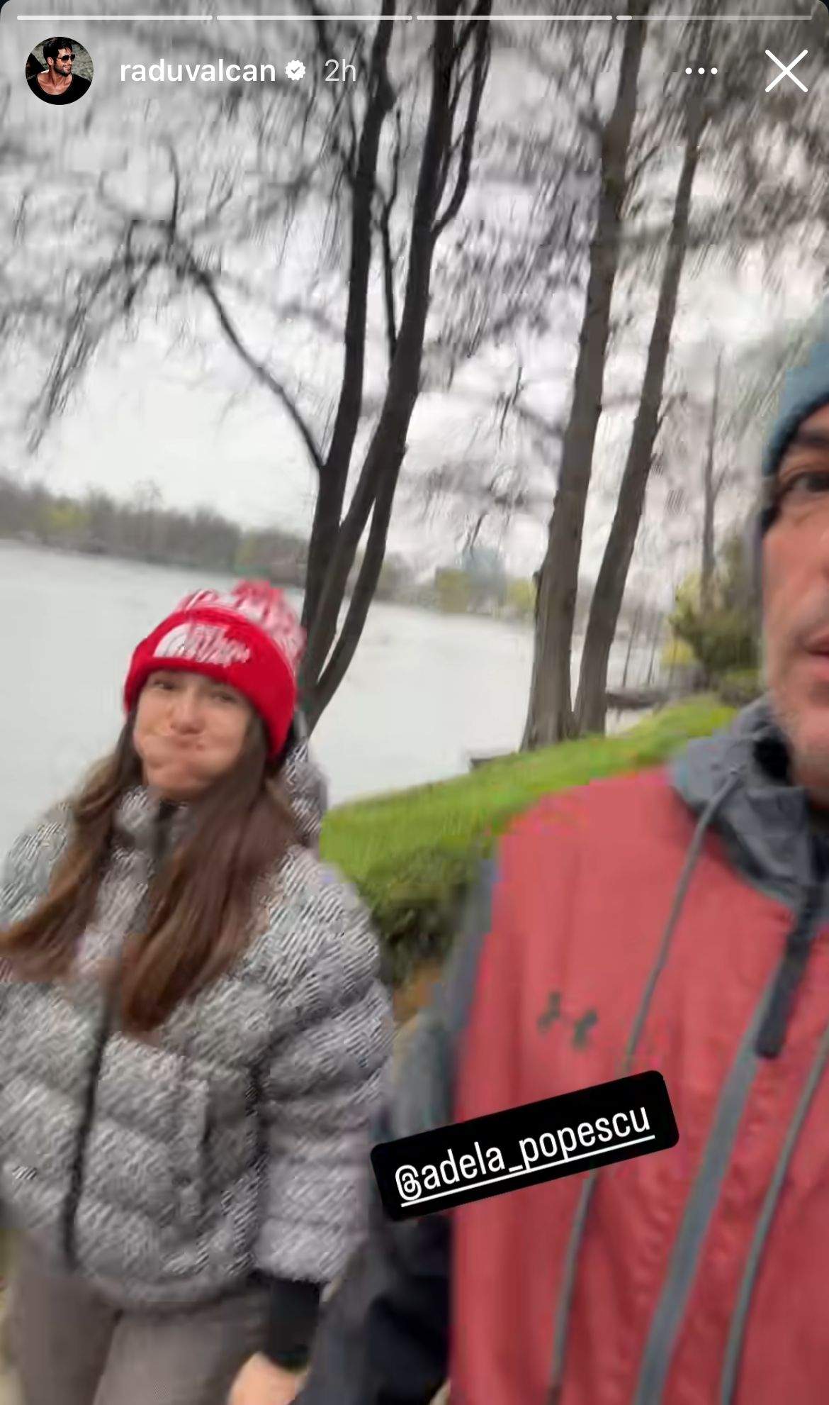 Radu Vâlcan, în parc