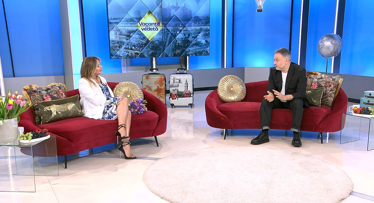 Călătorii, emoţii şi tendinţe. Sanda Ladoşi şi Nicu Bocancea, protagoniştii ediţiei de sâmbătă ai emisiunii „Vacanță de vedetă”