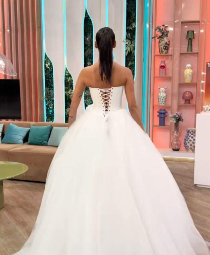 Ramona Olaru a purtat o rochie de mireasă superbă