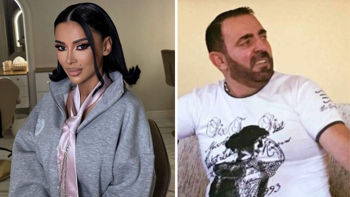 Colaj foto cu Cristina Pucean și tatăl ei