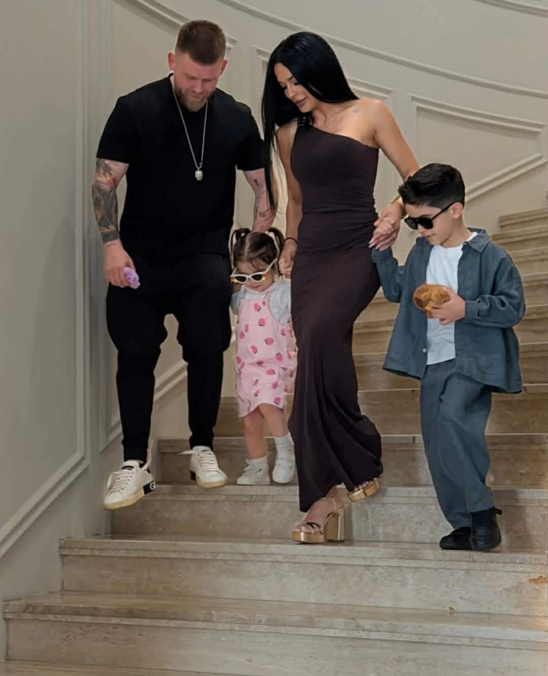 Răzvan Kovacs, Ema Oprișan și copiii lor