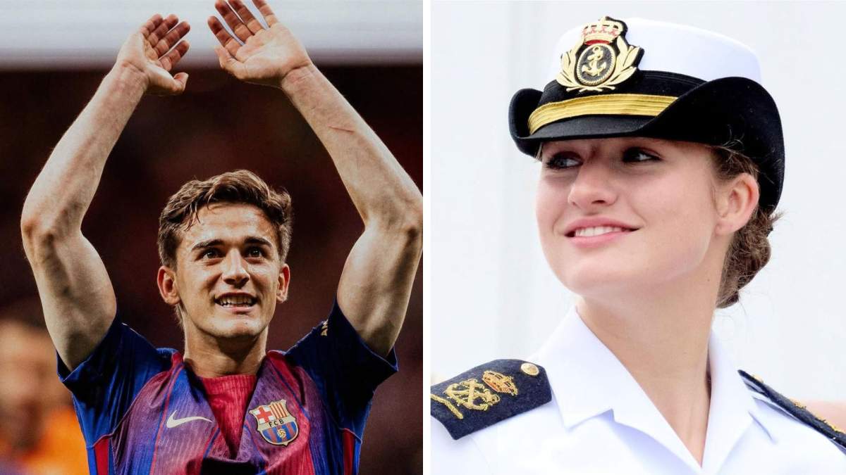 Colaj foto cu Gavi și Prințesa Leonor a Spaniei