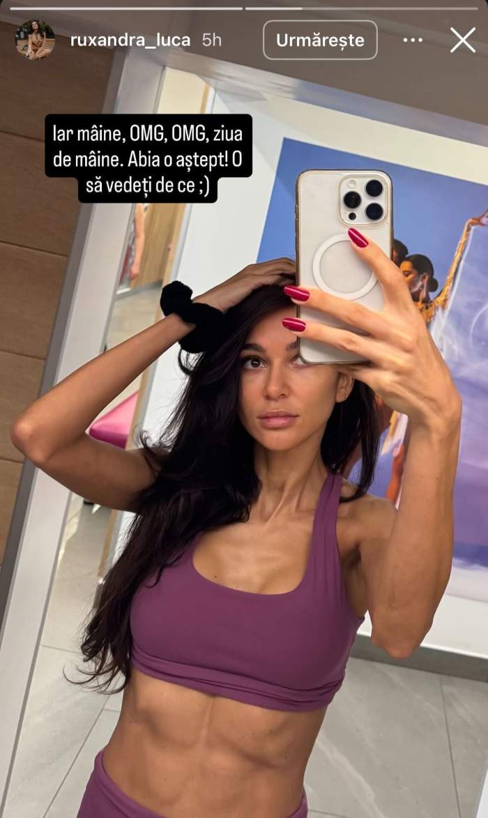 Ruxandra Luca, în ținută sport