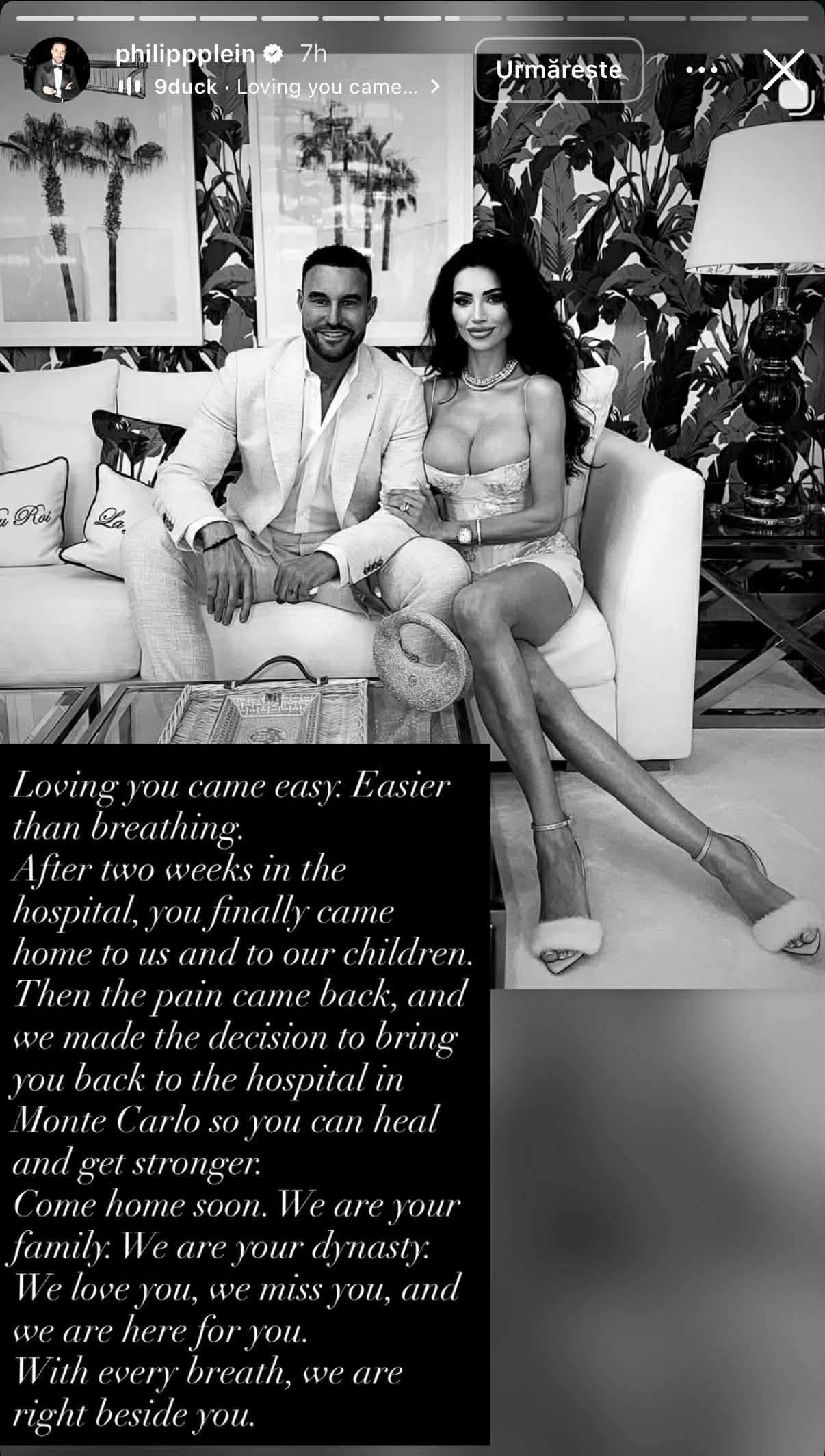 Andreea Sasu, internată de urgență în spital! Ce se întâmplă cu iubita lui Philipp Plein