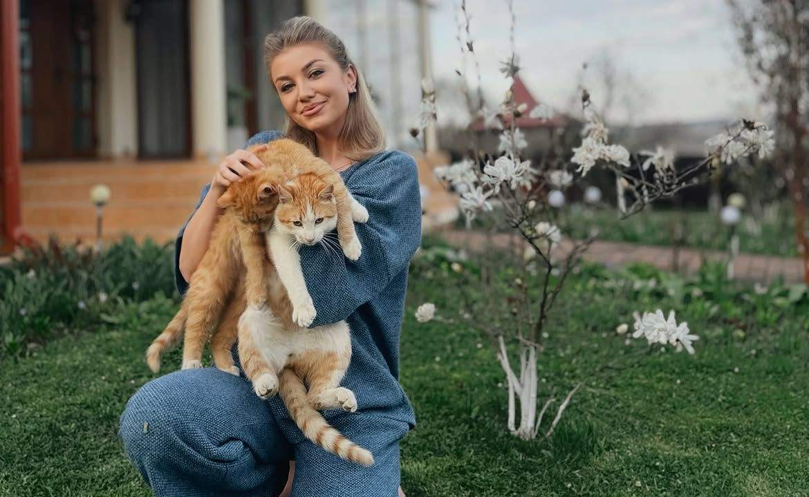 Codruța Filip, cu pisicii