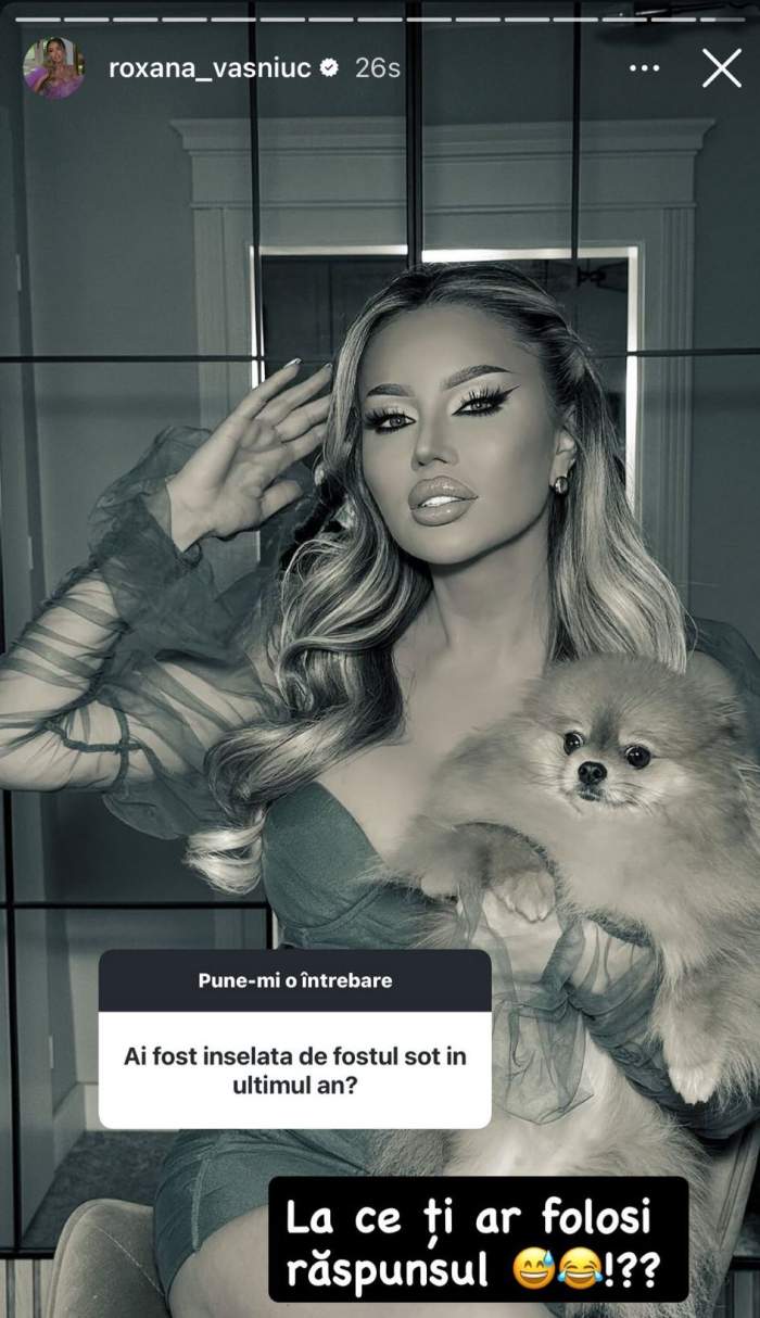 Roxana Vașniuc, mesaj