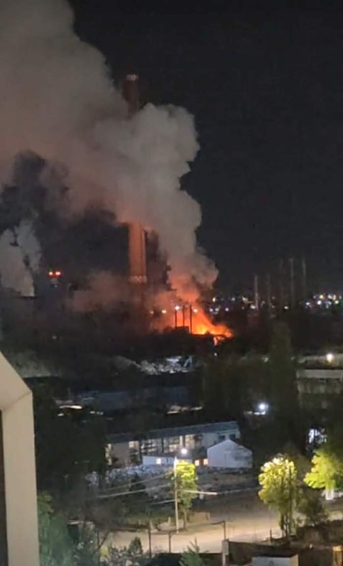 Imaginile groazei! Cum a arătat explozia de la CET Vest surprinsă de bucureșteni