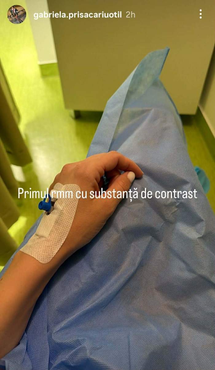 Gabriela Oțil la spital