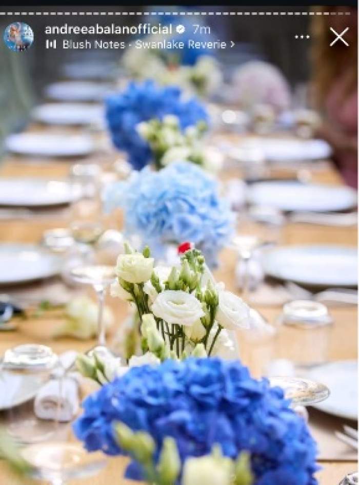 Cum au arătat aranjamentele florale de la cununia civilă a Andreei Bălan cu Victor Cornea. Alegerea făcută de artistă