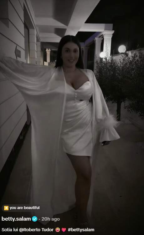 Betty Salam, declarație supremă de dragoste pentru iubitul ei. Cum i-a răspuns Roberto Tudor