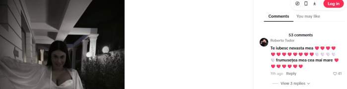 Betty Salam, declarație supremă de dragoste pentru iubitul ei. Cum i-a răspuns Roberto Tudor