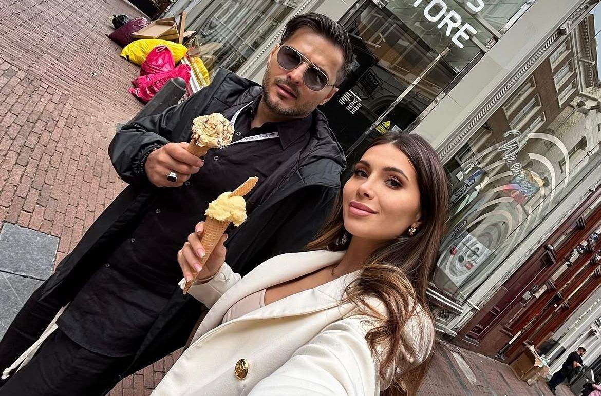 Liviu Vârciu și soția lui