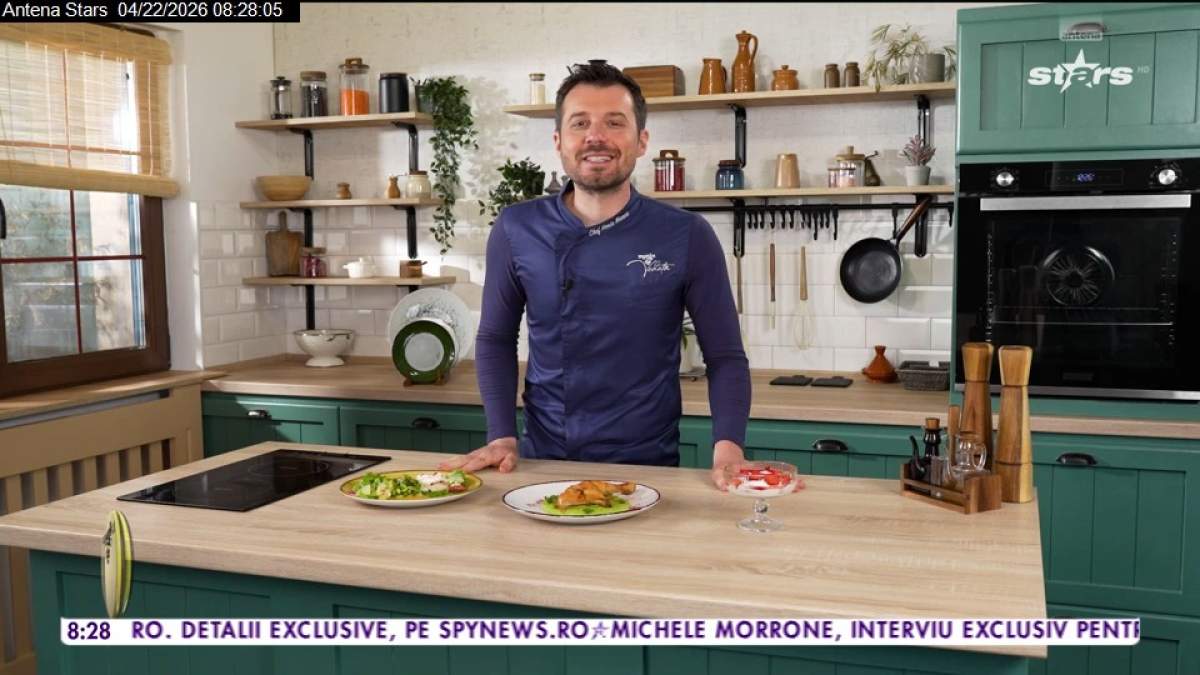 Cum poți prepara cea mai gustoasă pulpă de pui la cuptor cu piure de mazăre! Chef Horia Manea te învață