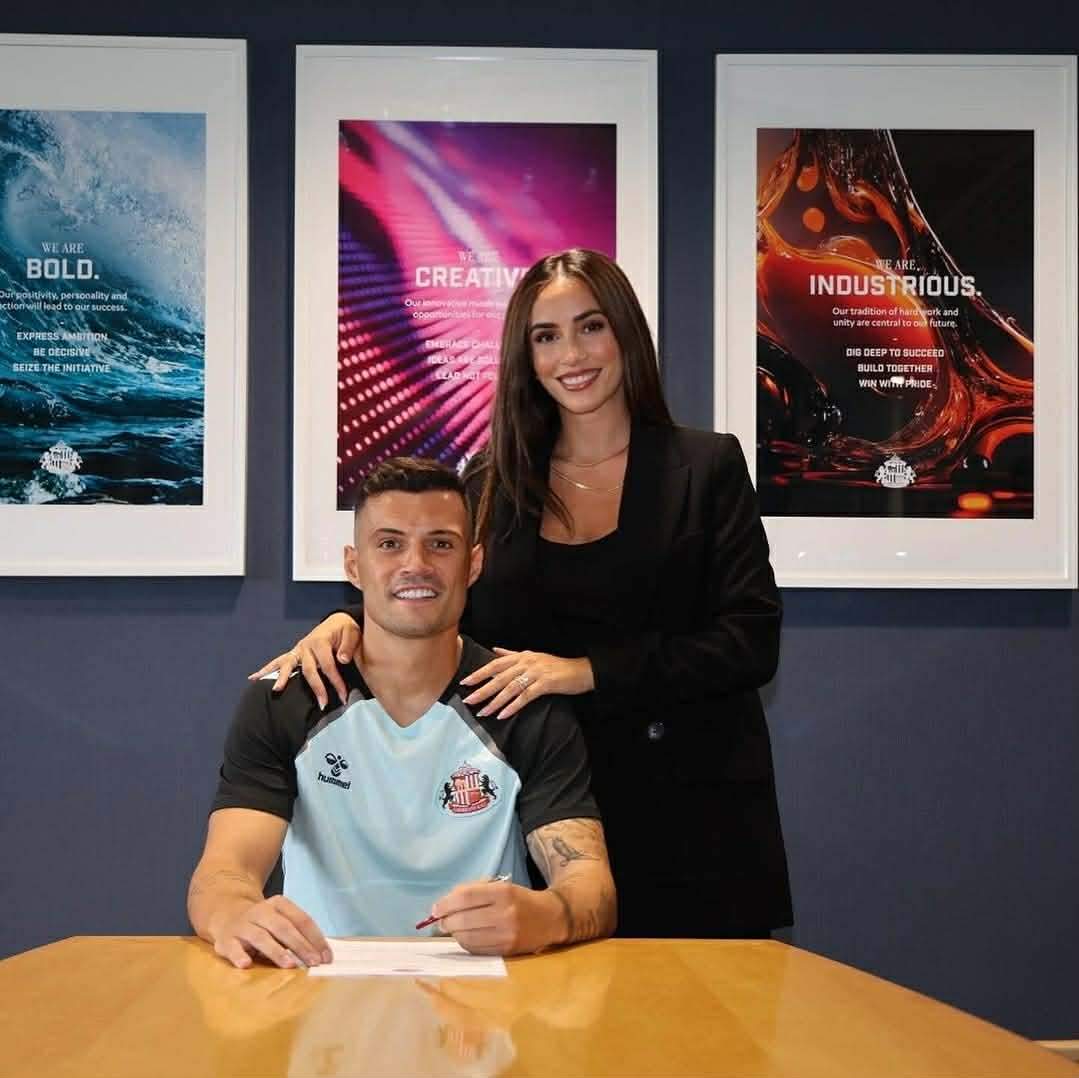 Granit Xhaka și soția lui