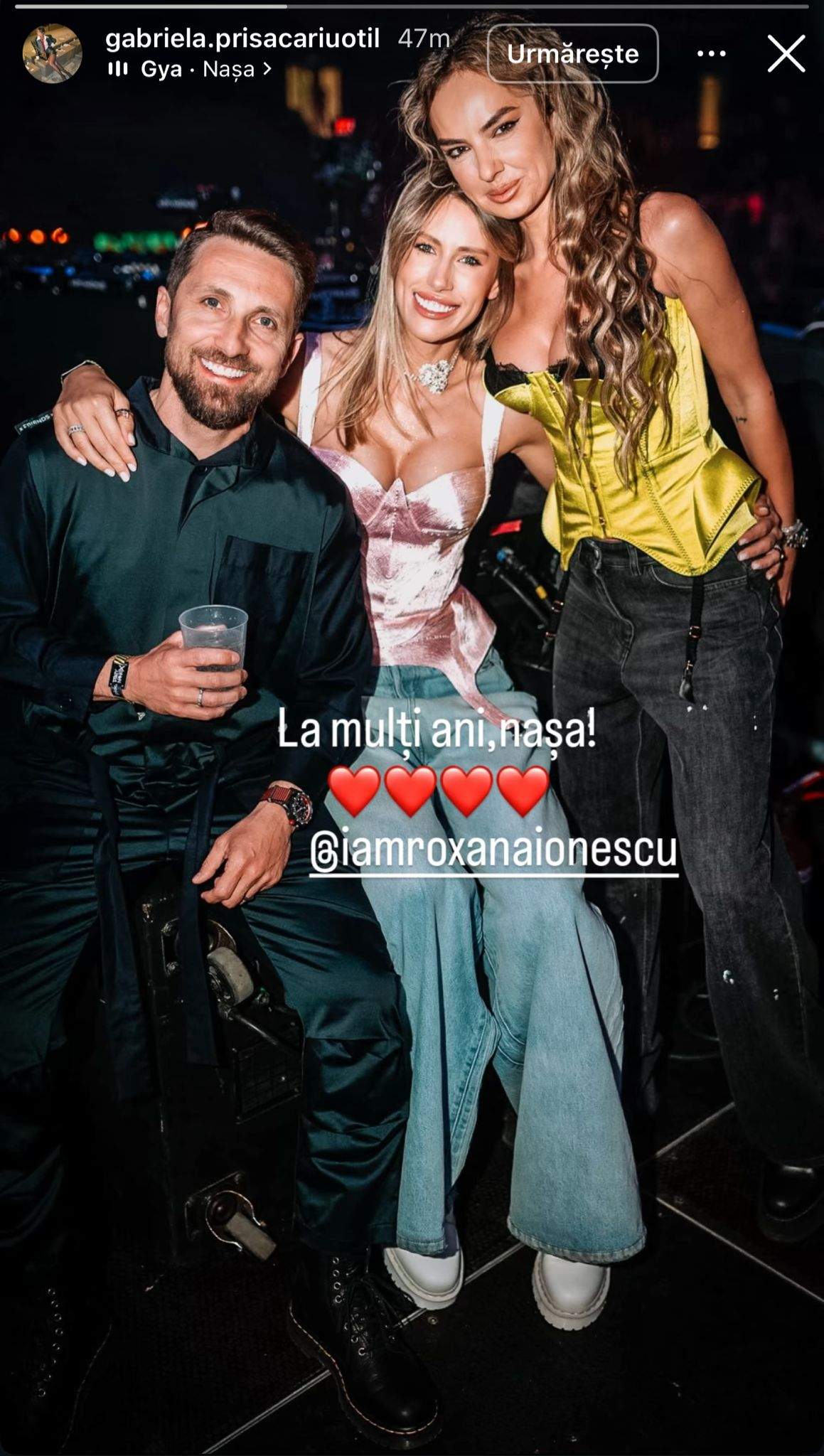 Gabriela Prisăcariu, mesaj pentru nașa ei de cununie