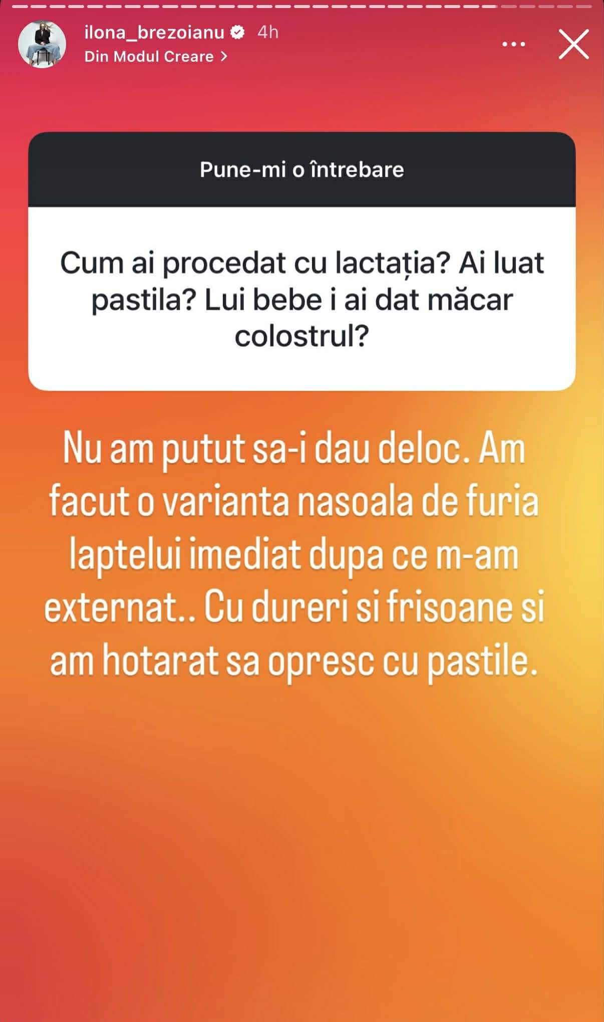Ilona Brezoianu a vorbit despre motivul pentru care nu a alăptat. Cum a făcut față criticilor