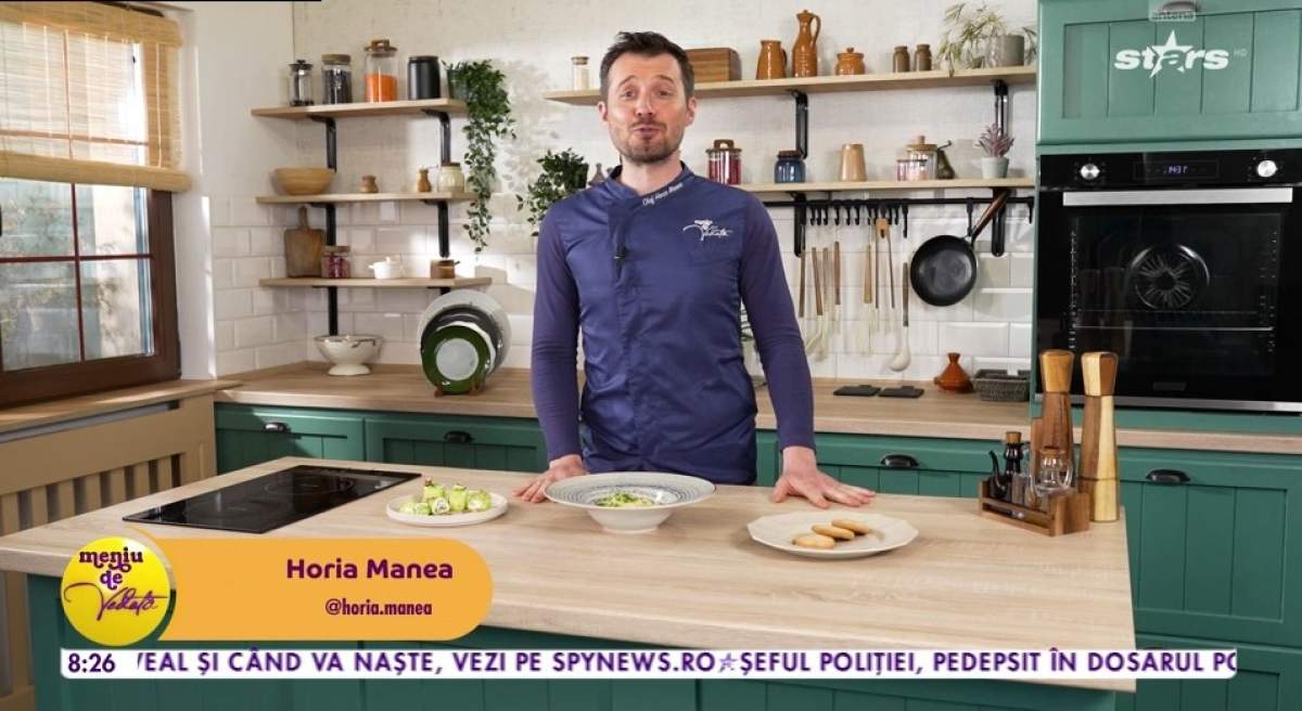 Paste de primăvară cu mazăre. Rețeta delicioasă a lui Chef Horia Manea