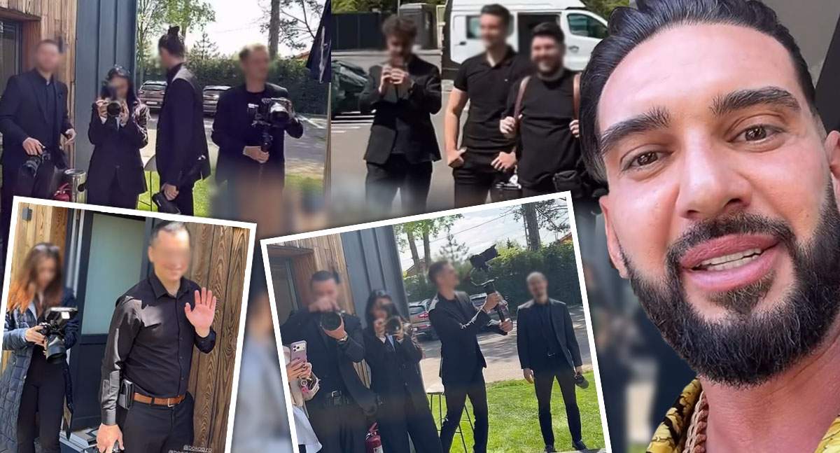 Dorian Popa, flancat de o mulțime de fotografi la propria nuntă! Vloggerul este ajutat de o armată de oameni