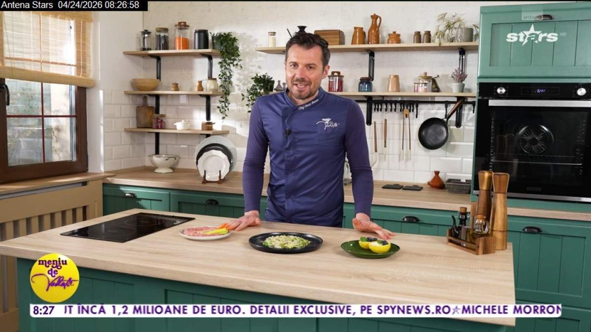 Rețeta lui Horia Manea de risotto cu sparanghel şi mazăre. De ce ingrediente ai nevoie