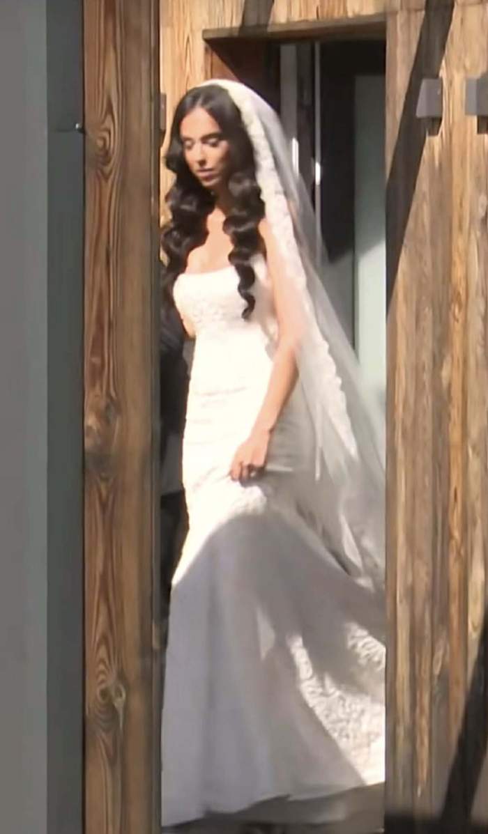 Primele imagini cu soția lui Dorian Popa mireasă! Ce tip de rochie a ales Andreea