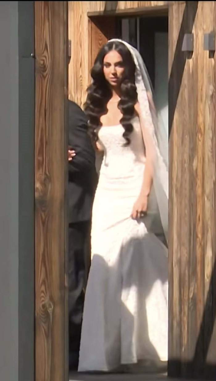 Primele imagini cu soția lui Dorian Popa mireasă! Ce tip de rochie a ales Andreea